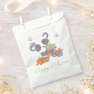 Panda & Eyeball Bouquet Happy Halloween Favor Bag