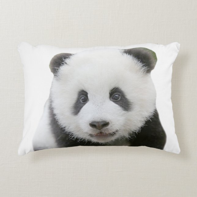 Panda Face Accent Pillow (Front)