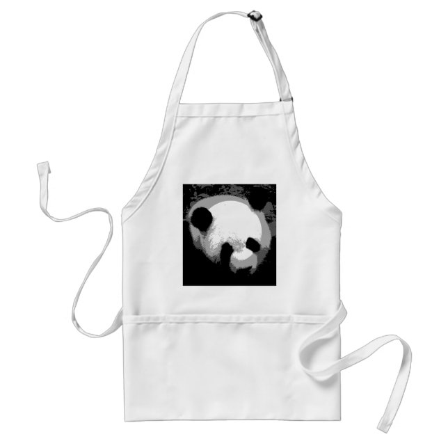 Panda Face Adult Apron (Front)