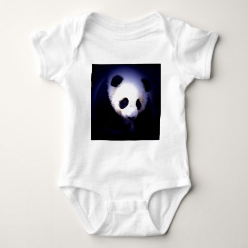 Panda Face Baby Bodysuit
