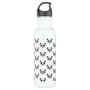 Panda Face Black and White Bear Stainless Steel Wa Stainless Steel Water Bottle
