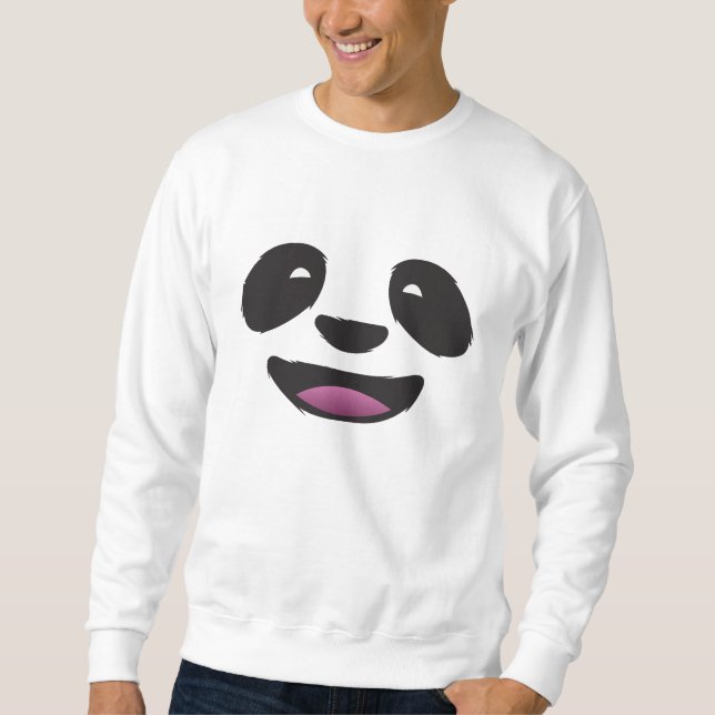 Panda Face - Cute animal wildlife Sweatshirt (Front)