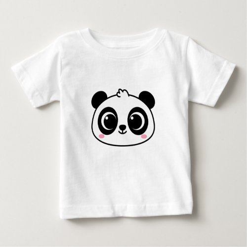 Panda face cute baby T_Shirt