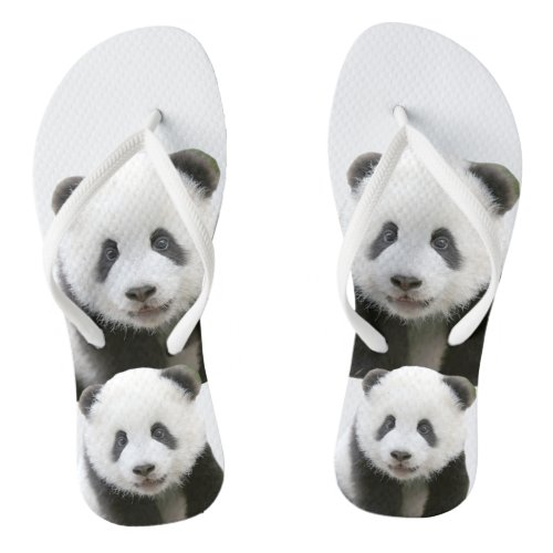 Panda Face Flip Flops