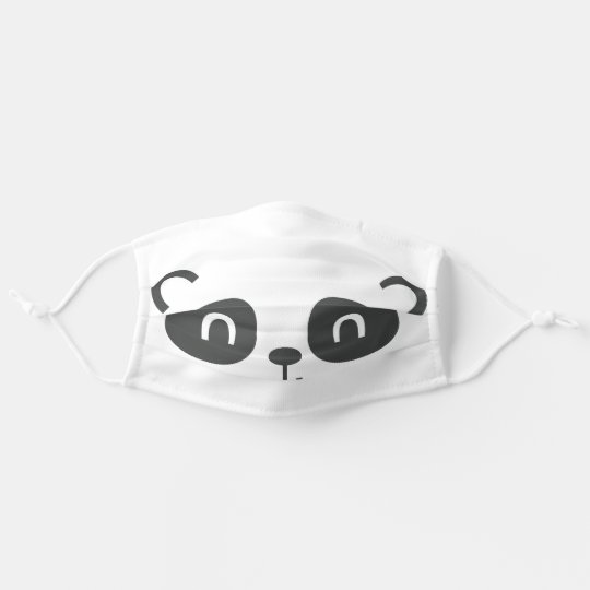 Panda face fun animal cloth face mask | Zazzle.com