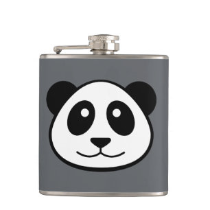 Panda Face Hip Flask