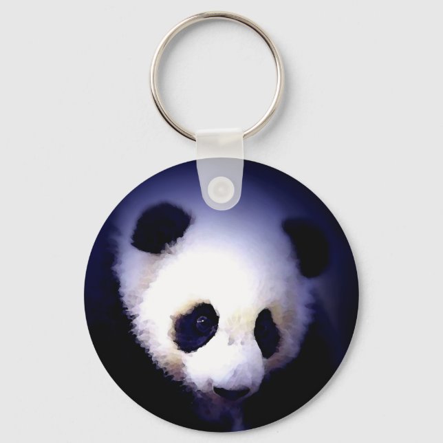 Panda Face Keychain (Front)