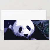 Panda Face Pop Art Rack Card (Front/Back)