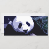 Panda Face Pop Art Rack Card (Front)