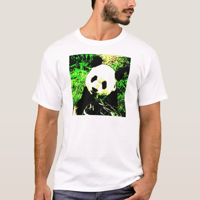 Panda Face Pop Art T-Shirt (Front)