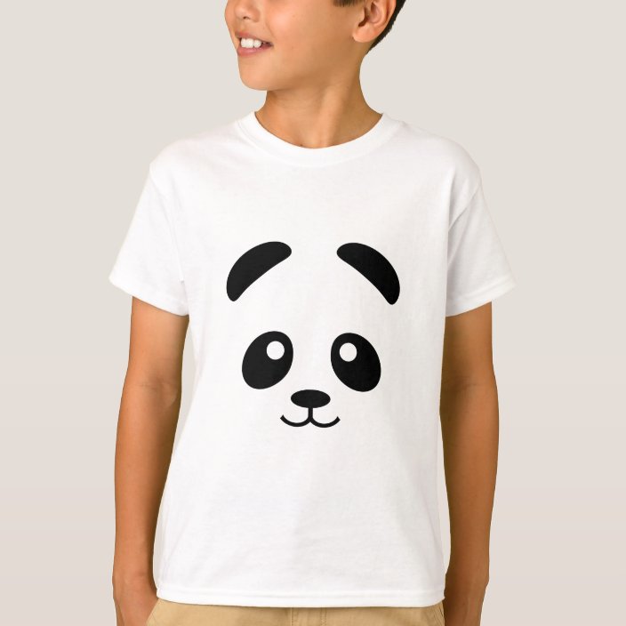 panda face t shirt