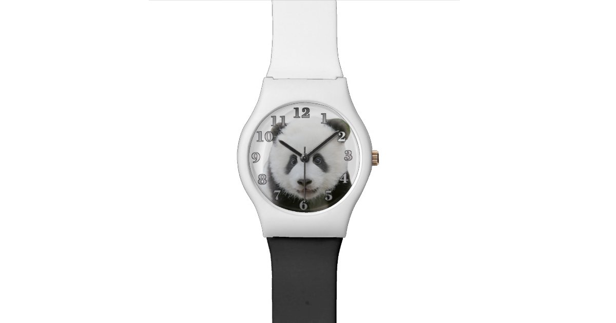 Panda Face Wrist Watch | Zazzle