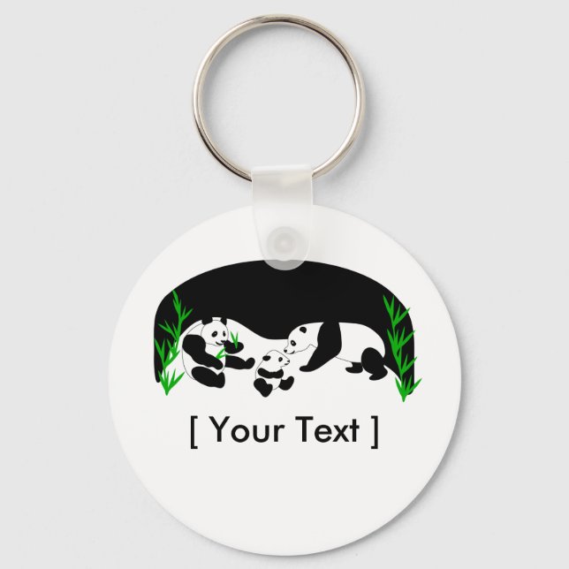 Panda Family Keychain (Front)