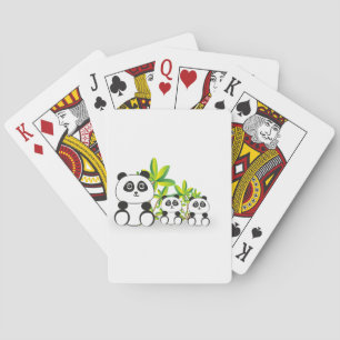 Panda Family Poker Cards