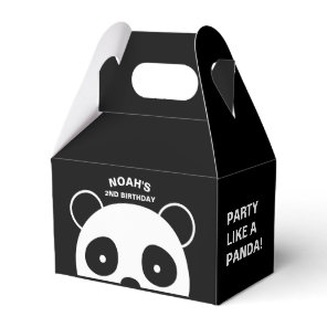Panda favor boxes, Black and white party Boxes