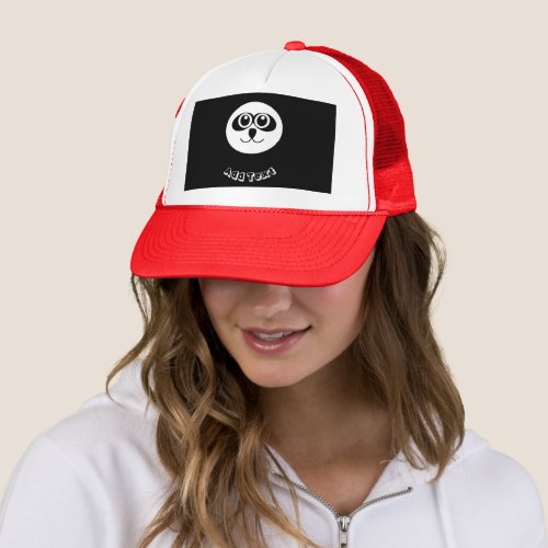 Panda Fighter Face Cute Looking_Cap Elegant Nice Trucker Hat
