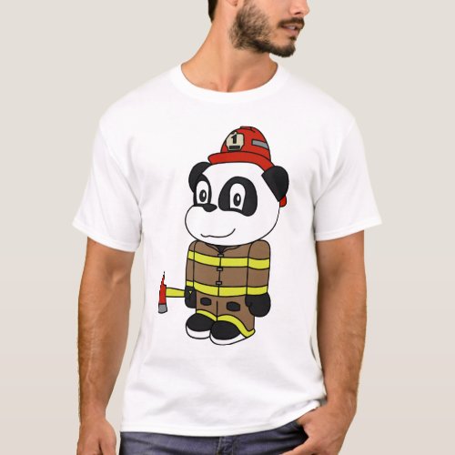 Panda _ Fireman T_Shirt