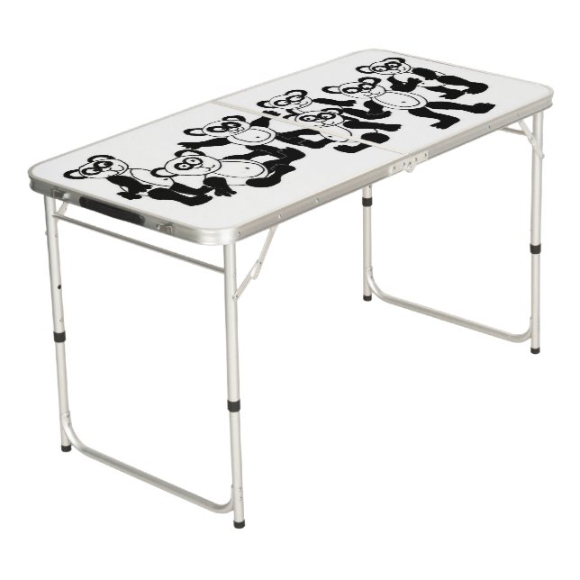 panda folding table (Angled)
