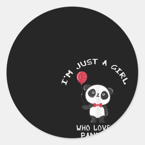 Panda For And Perfect Panda Classic Round Sticker