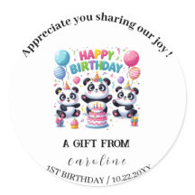 Panda for Birthday Celebration