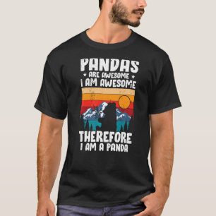 Panda For Men Women Boys Girls Panda Bear T-Shirt
