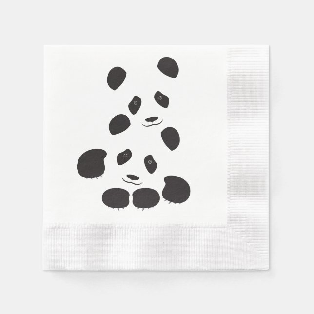 Panda Friendship Napkins (Front)