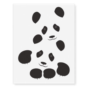 Panda Friendship Temporary Tattoos