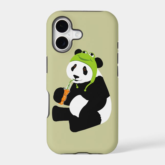 Panda Frog Hat iphone 5 Case (Back)