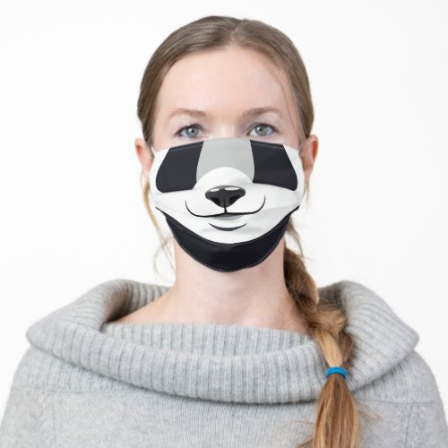 Panda Funny Animal Face Adult Cloth Face Mask