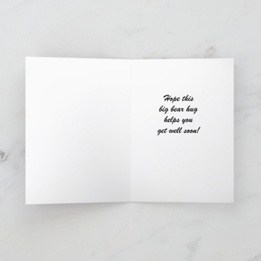 Panda Get Well Bear Hug Across The Miles Card Zazzle 