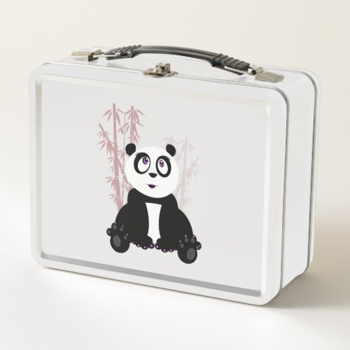 Panda Girl   Metal Lunch Box