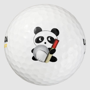 Panda golfer golf balls