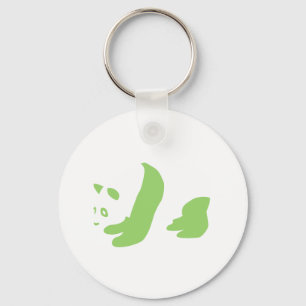 Panda (Green) Keychain