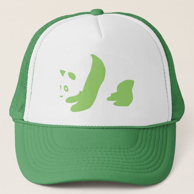 Panda (Green) Trucker Hat (Front)