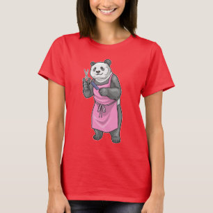 Panda Hairdresser Scissors Comb T-Shirt