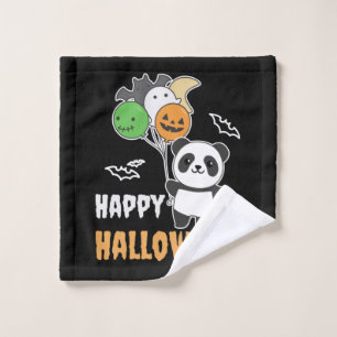Panda Halloween Balloons For Kids Cute Pandas Wash Cloth