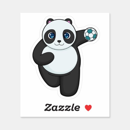 Panda Handball player Handball Sticker