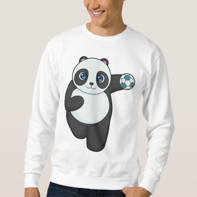 Panda Handball player Handball Sweatshirt (Front)