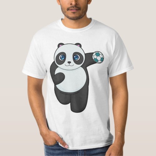 Panda Handball player Handball T_Shirt