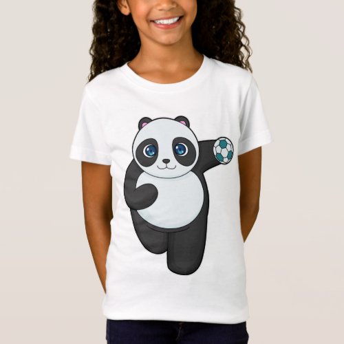 Panda Handball player Handball T_Shirt