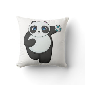 Panda Handball player Handball Throw Pillow