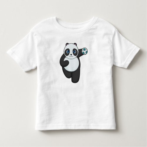 Panda Handball player Handball Toddler T_shirt
