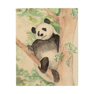 Panda, Hanging Out on wood art