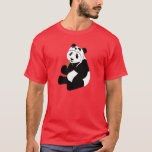Panda Hat T-shirt at Zazzle