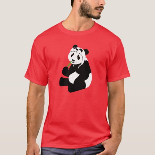 Panda Hat T_Shirt