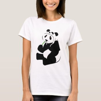 Panda Hat T-shirt by Iantos_Place at Zazzle