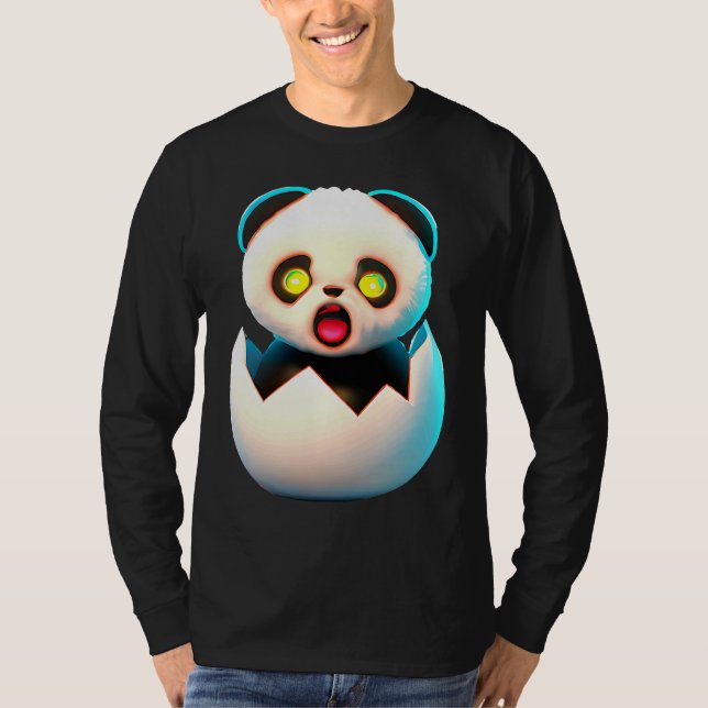 Panda hatches from egg T-Shirt (Front)