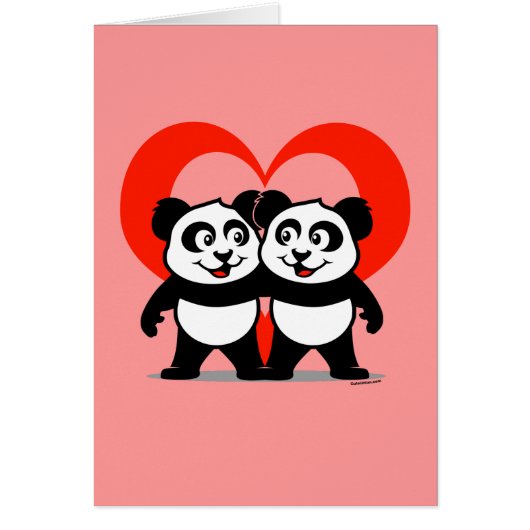 Panda Heart Cards (Front)