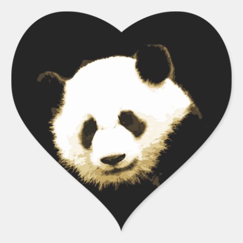 Panda Heart Sticker