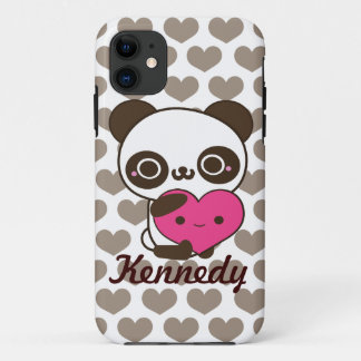Panda Hearts iPhone 11 Case